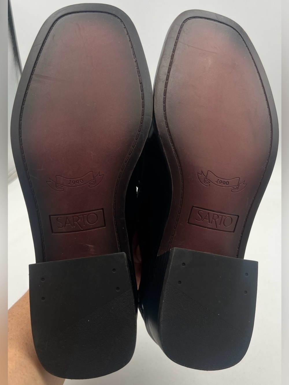 Franco Sarto Women's Gabriella Slip On Leather Loafer Black size US 7M EU37 NEW - Picture 11 of 14